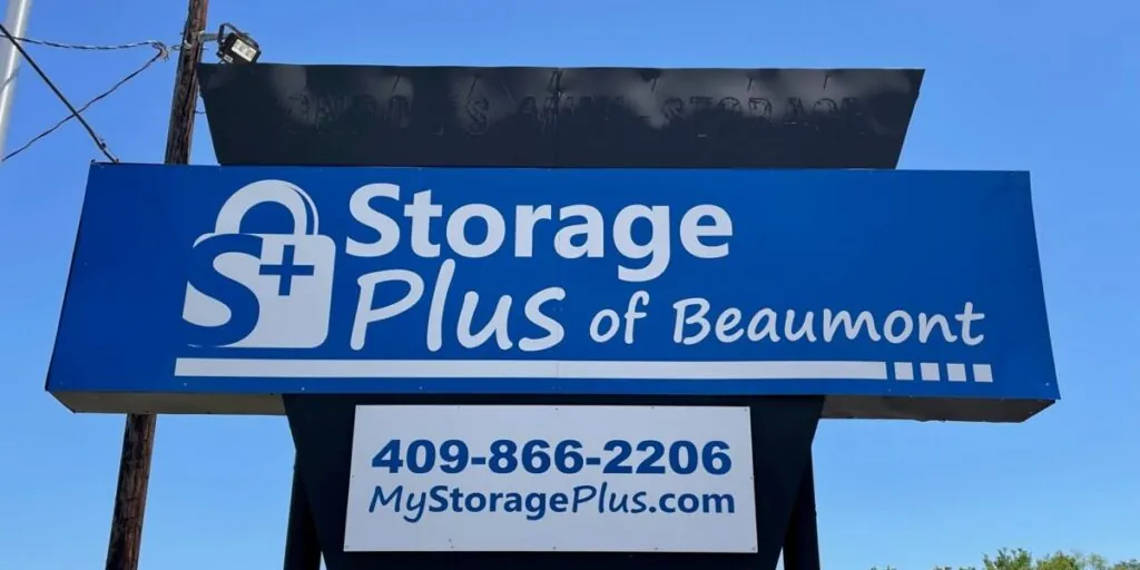 My Storage Plus Beaumont business sign